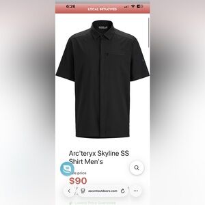 Arc'teryx Skyline Army Green Men's Button Down Shirt